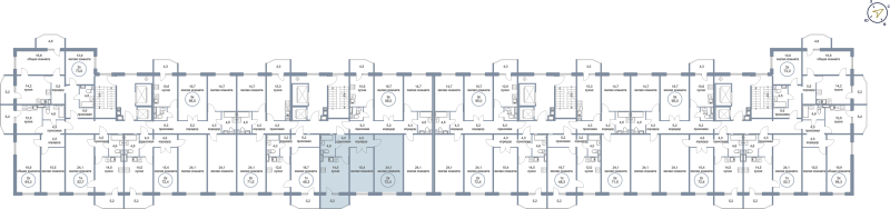 2-комн. квартира, 72.4 м², 17/21 этаж