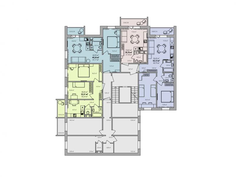 1-комнатная квартира, 31.72 м2