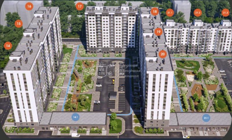 2-комнатная квартира, 57 м2