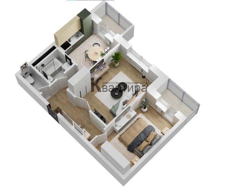 2-комнатная квартира, 58 м2