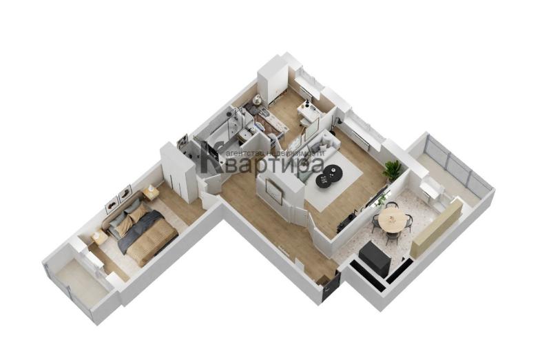 3-комнатная квартира, 75.7 м2
