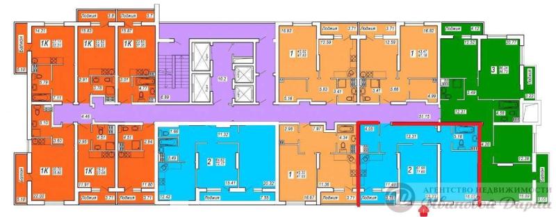2-комнатная квартира, 71.88 м2