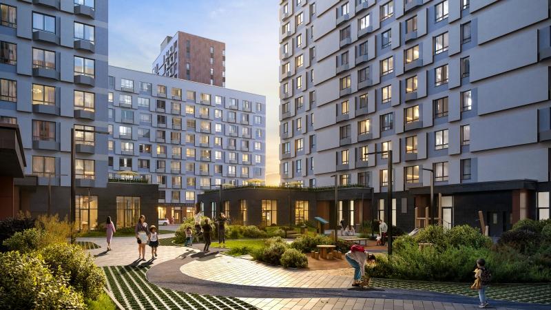 Новостройка, Москва, НАО, ЖК Бунинские Кварталы, к1.3. Фото 7