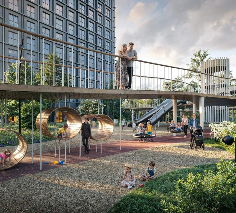 Новостройка, Москва, ЗАО, р-н Кунцево, ул. Ивана Франко, 22к1. Фото 3