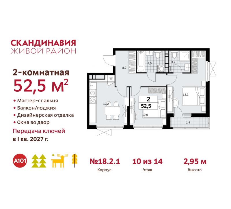 Новостройка, Москва, НАО, ЖК Скандинавия, 18.2.1. Фото 9