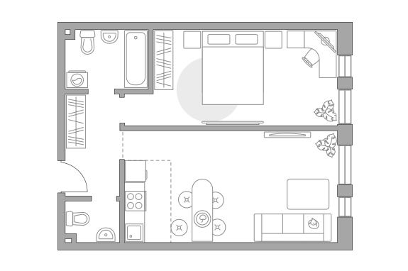 2-комн. квартира, 48.5 м², 30/30 этаж