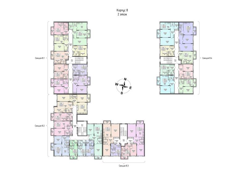 2-комн. квартира, 66.72 м², 2/4 этаж