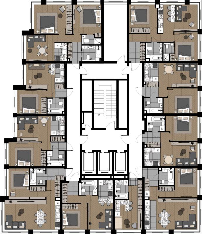 2-комн. квартира, 46.85 м², 3/20 этаж