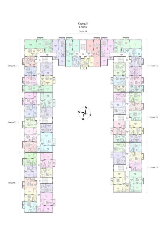 2-комн. квартира, 61 м², 4/4 этаж