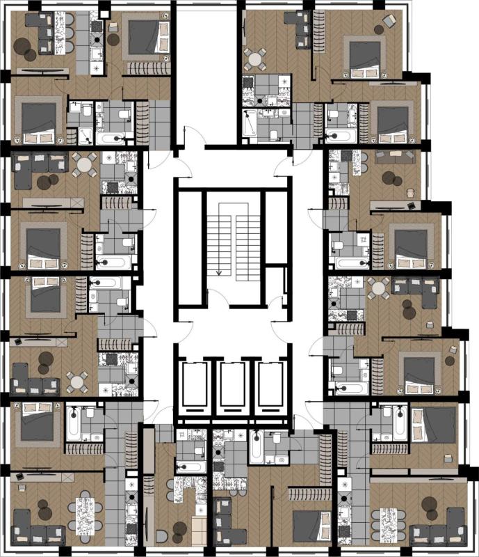 2-комн. квартира, 46 м², 6/16 этаж