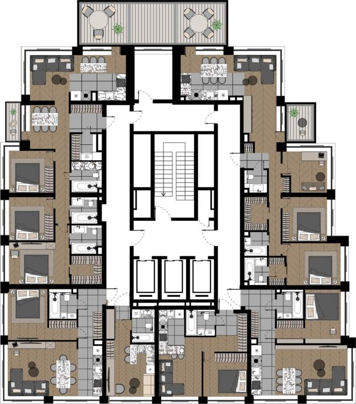 4-комн. квартира, 97 м², 13/16 этаж