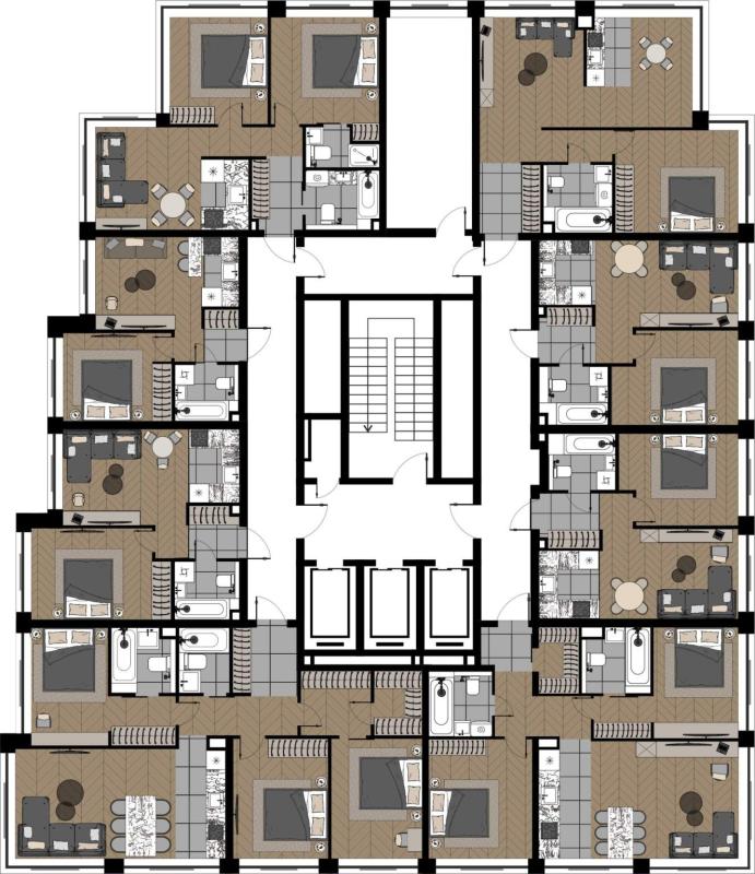 3-комн. квартира, 68 м², 14/20 этаж
