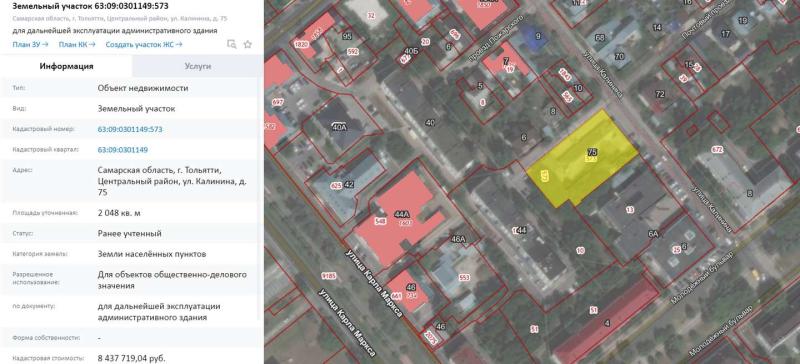 Коммерческая земля, Самарская область, Тольятти, 9-й квартал, ул. Калинина. Фото 1