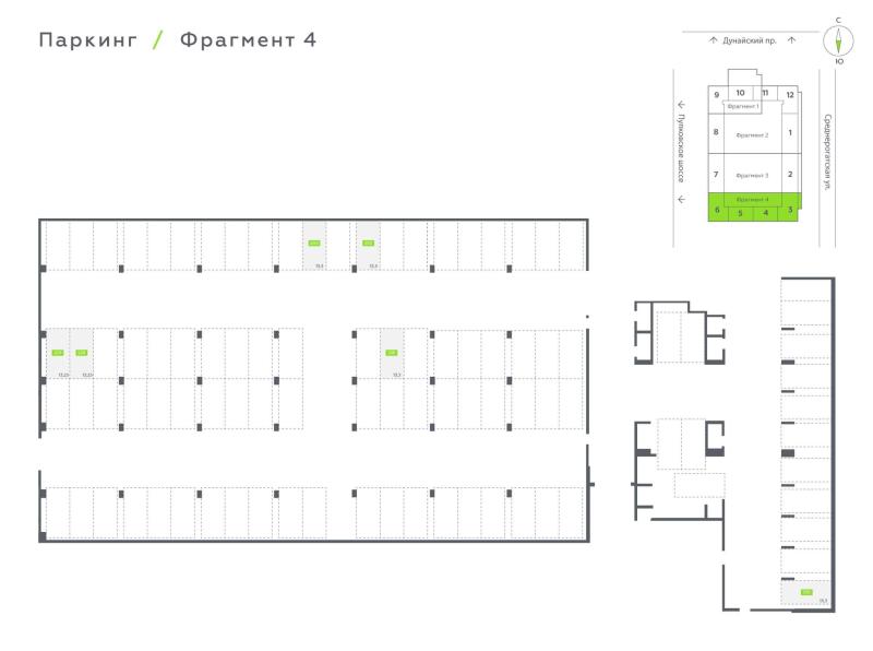 Машиноместо, 13 м²