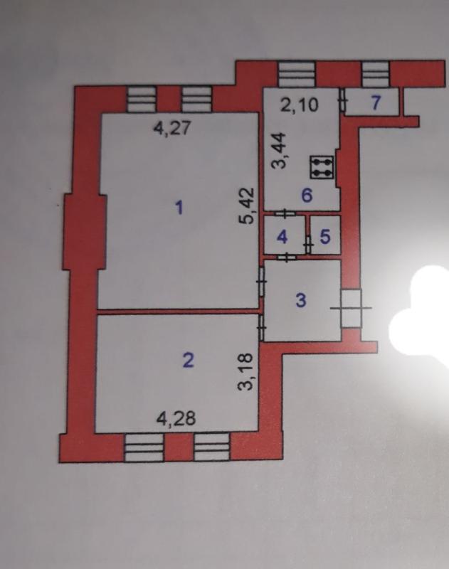 1 комната в 2-комнатной квартире, 14 м2