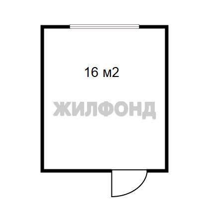 1 комната в 1-комнатной квартире