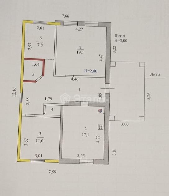 Дом, 75.4 м², 8 сот.