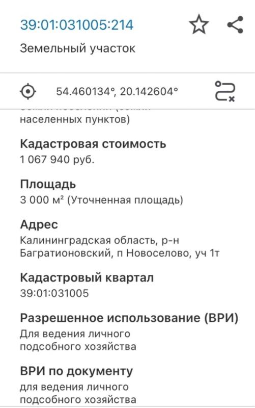 Земельный участок, 60 сот.