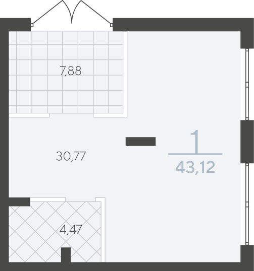 Офис, 43 м²