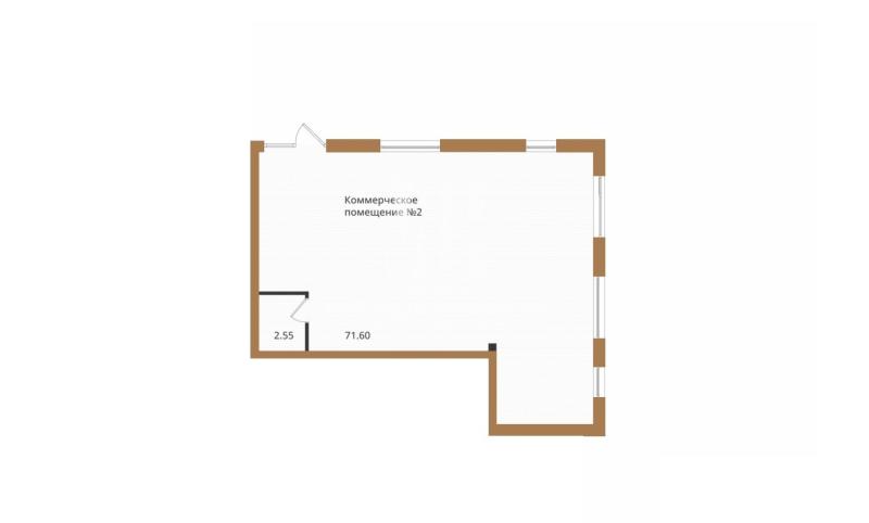 Торговая площадь, 74 м²