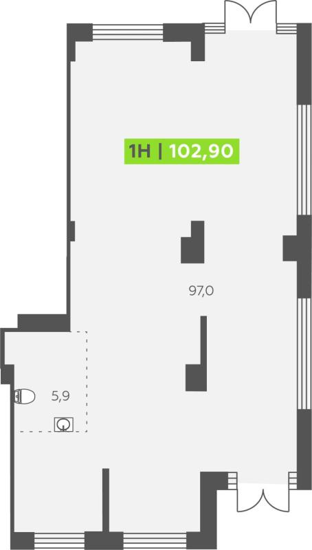 Торговая площадь, 102 м²