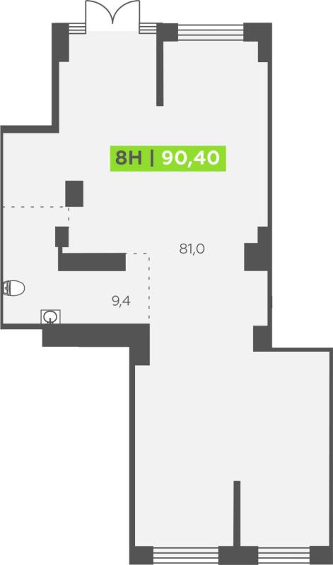 Торговая площадь, 90 м²