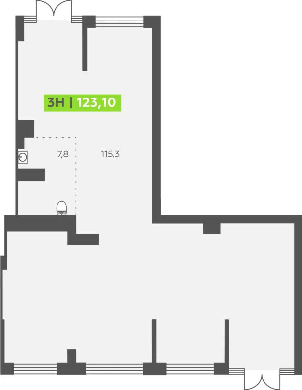 Торговая площадь, 123 м²