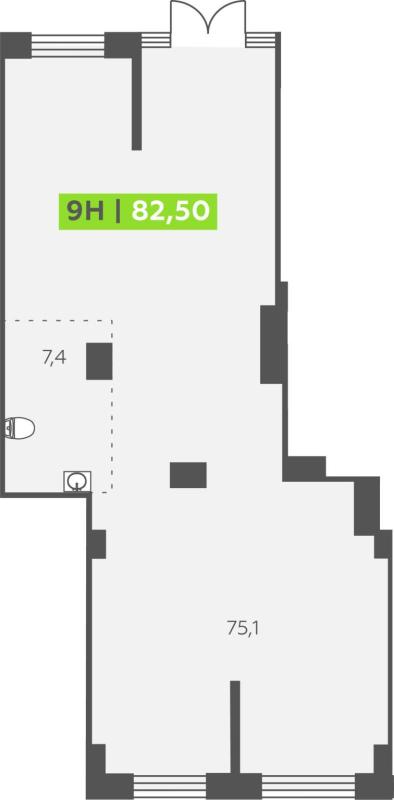 Торговая площадь, 82 м²