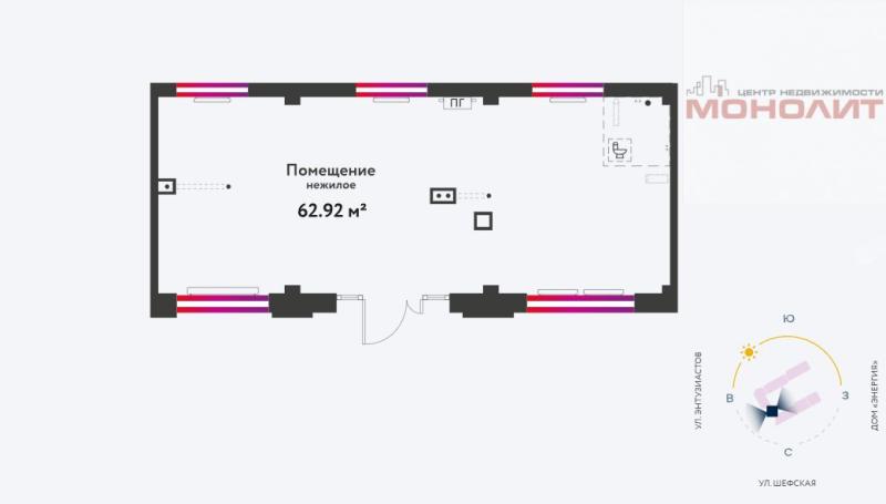 Торговая площадь, 62 м²