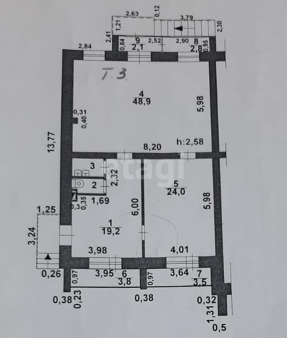 4-комнатная квартира, 100 м2