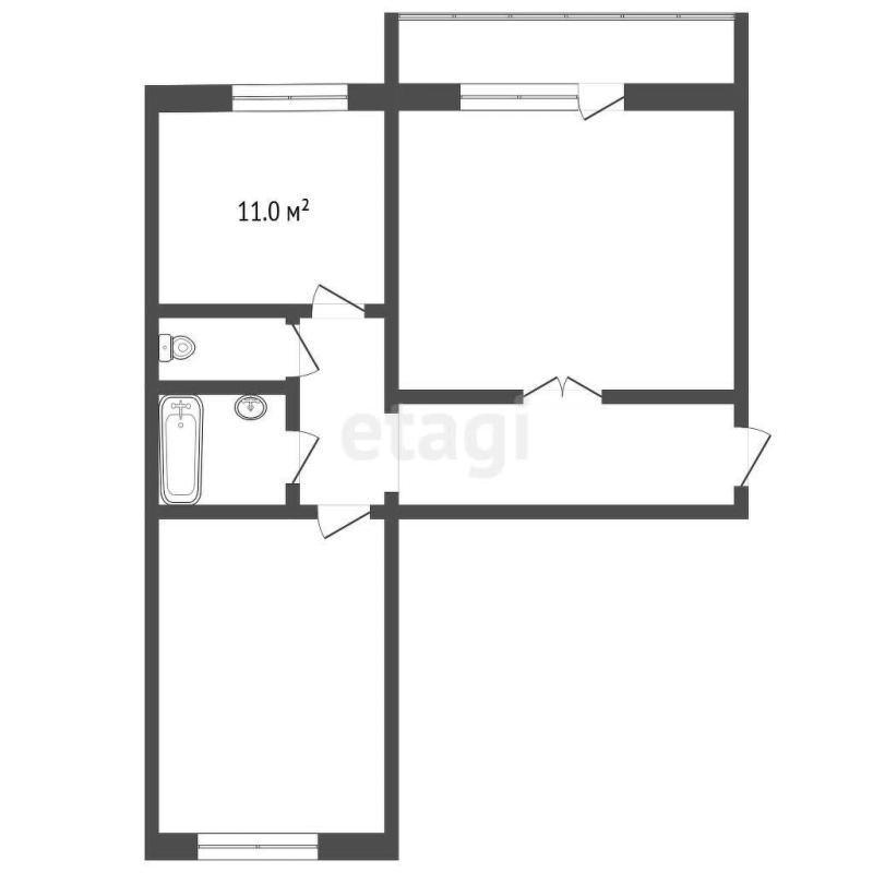 2-комнатная Квартира, 67 м2
