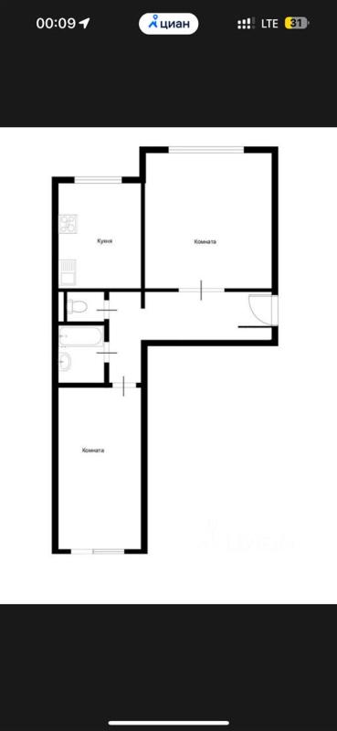 2-комнатная Квартира, 53 м2