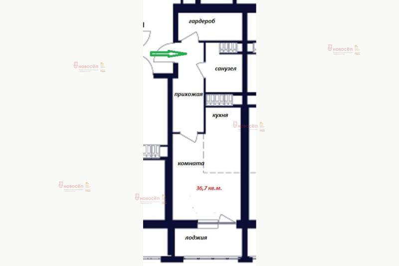 1-комнатная Квартира, 37 м2