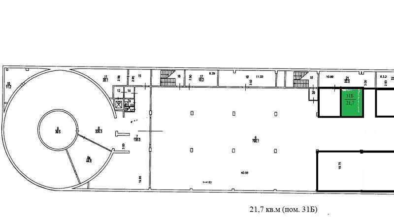 Торговая площадь, 22 м²
